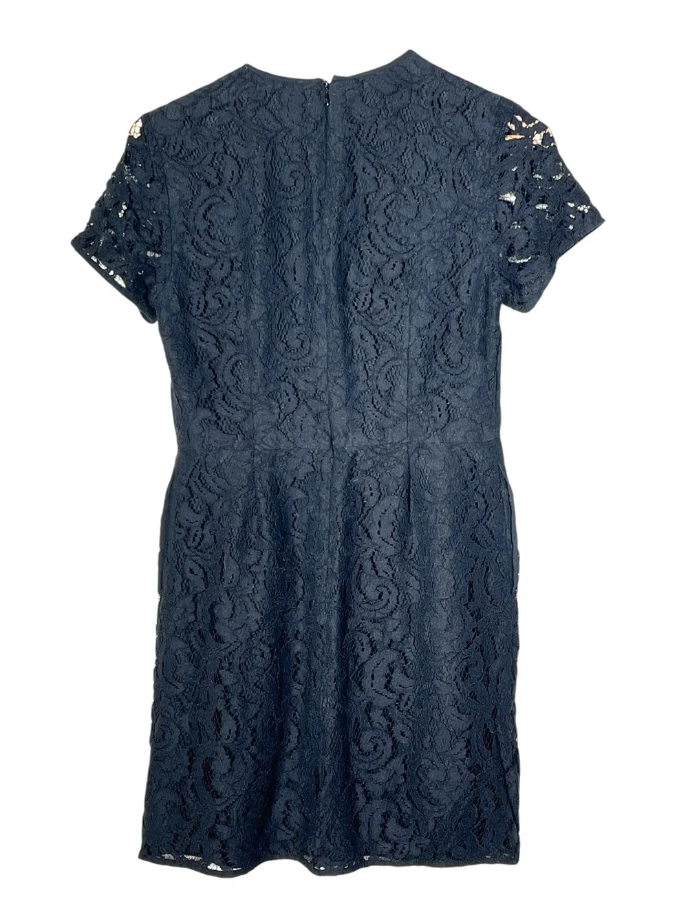 Michael Kors black short sleeve lace sheath dress size 2 B101